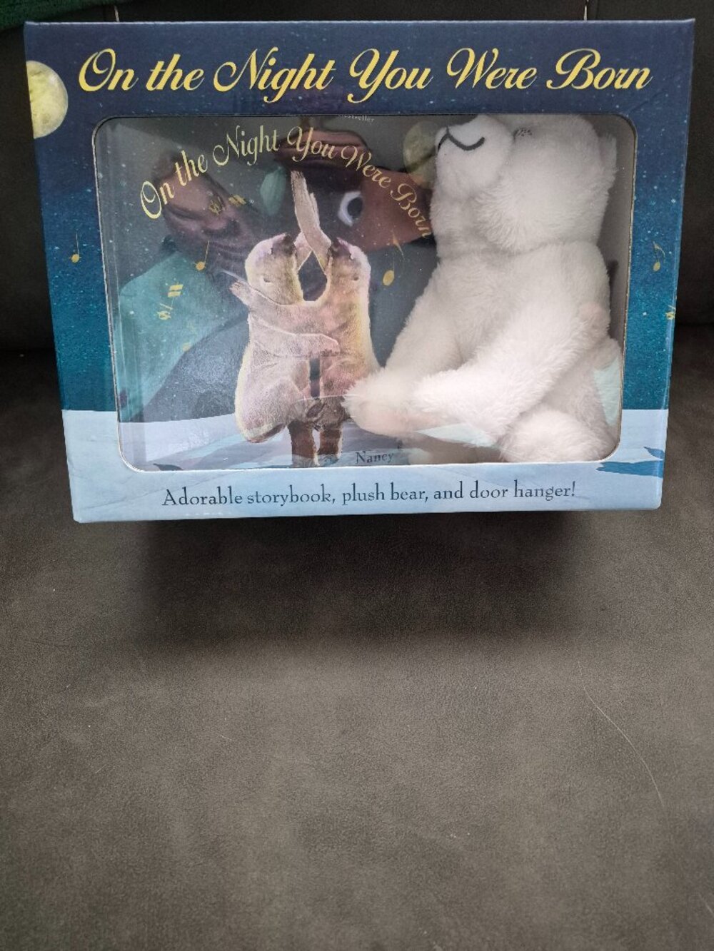 On The Night You Were Born Storybook with plush bear Set